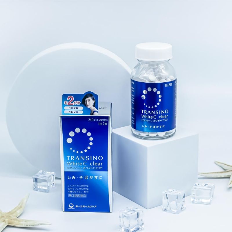 Viên uống trắng da Transino White C Clear của Nhật Viên uống trắng da Transino White C Clear của Nhật