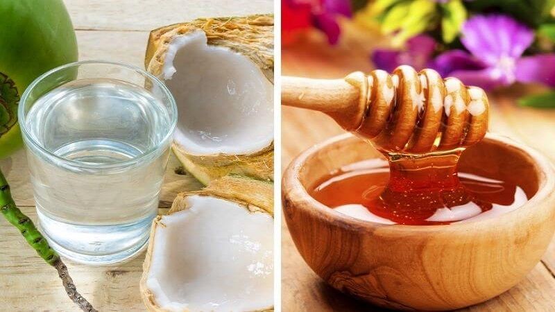 Nước dừa kết hợp với các thành phần tự nhiên khác