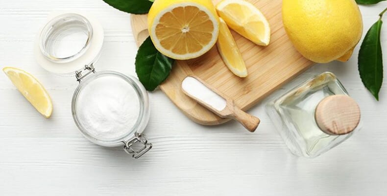 Baking soda, chanh kết hợp sữa chua