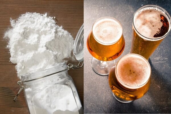 Baking soda và bia