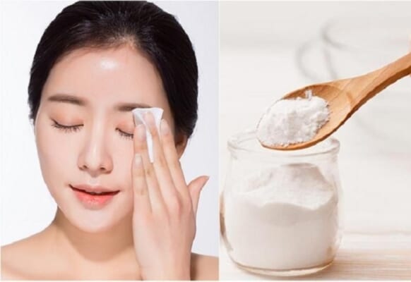 Dùng baking soda trắng da